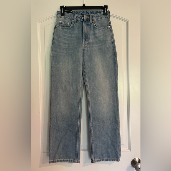 Weekday Denim - Voyage Weekday Women’s Light Blue Straight-Leg Jeans